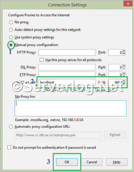 SSHTunnel using Putty Firefox Setup