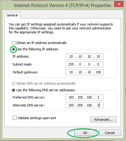 Change IP address in windows_step2