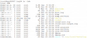 ls -lah output with all possible output