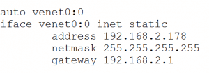 ifaces configuration in debian