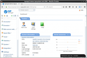 ISPManager after custom CSS large font size